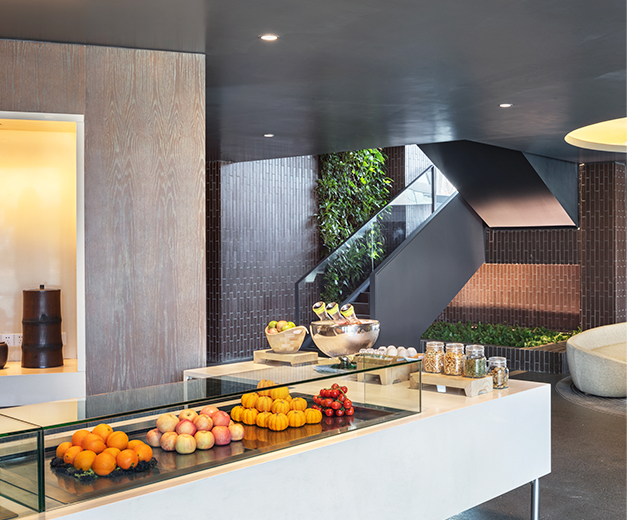 SANGHA Residence kitchen and dining area.