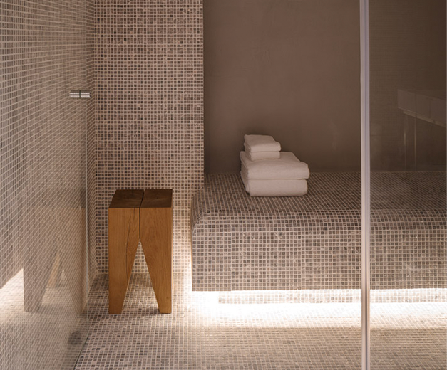 SANGHA Residence bathroom and wellness space.